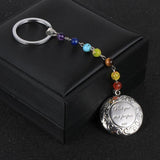 7 Chakra Magic Photo Pendant Key Chain Memory Floating Locket Couple Anniversary