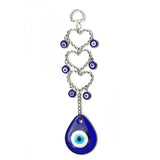 Evil Eye Heart Keychain Wall Hanging Car Bag Jewelry DIY
