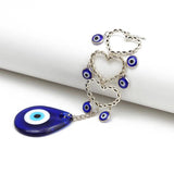 Evil Eye Heart Keychain Wall Hanging Car Bag Jewelry DIY