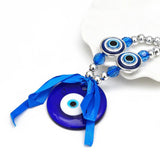 Evil Eye Pendant Keychain Silver Ring Car Keyring Jewelry EY6598