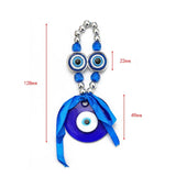 Evil Eye Pendant Keychain Silver Ring Car Keyring Jewelry EY6598