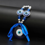 Evil Eye Pendant Keychain Silver Ring Car Keyring Jewelry EY6598