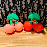 Cherry Keychain Creative Fruit Key Chain Girl Pendent Gift