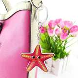 Acrylic Sea Animal Keychain Pendant Starfish Crab Whale Key Accessories