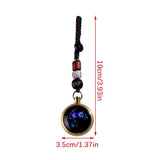 Vintage Copper Lucky Rope Keychain Brass Chinese Zodiac Animals Key Chain
