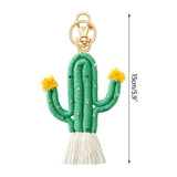 Cactus Keychain Wall Hanging Ornaments Tassel Bag Pendant