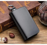 Leather Remote Control Car Keychain Smart Key Protector Cover