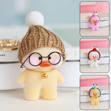 Cute Yellow Duck Doll Keychain with Hyaluronic Acid, Plush Bag Pendant