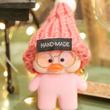 Cute Yellow Duck Doll Keychain with Hyaluronic Acid, Plush Bag Pendant