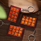 Chocolate Moon Cake Keychain for Women Men Holiday Car Key Accessory