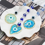 Lucky Eye Heart Round Pendant Wall Hanging Evil Eye Keychain