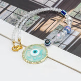 Lucky Eye Heart Round Pendant Wall Hanging Evil Eye Keychain
