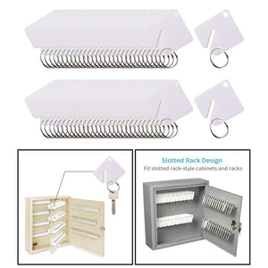 Slotted Rack Key Tags Name Tag Label Key Chain