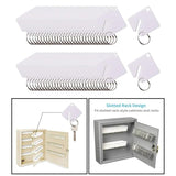 Slotted Rack Key Tags Name Tag Label Key Chain