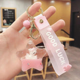 Unicorn Keychain Anime Rainbow Star Five-Pointed Female Bags Women Student