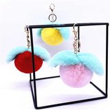 Peach Plush Keychain Cartoon Pendant Bag Hanging Accessories Gift Lanyard