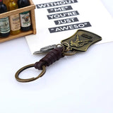 Vintage Zodiac Signs Constellations Keychain Leather Bag Car ASTROLOGY Key Chain