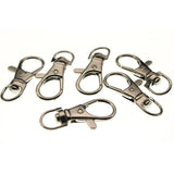 20pcs Swivel Lobster Clasp Clips Key Hook Split Key Ring Findings Z1084