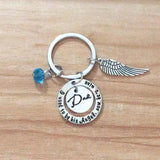 DAD Memorial Keychain - Loss of Father Jewelry