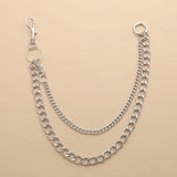 Rock Layered Chain Keychains For Men Women Punk Vintage Waist Key Chain Wallet
