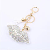 PU Leather Keychain Romantic Heart Rhinestone Bag Keychain Gift
