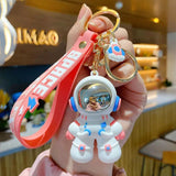 Female Astronaut Keychain Creative Epoxy Bag Pendant Birthday Gift