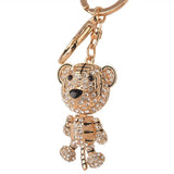 Tiger Keychain Small Gift Stereo Tiger Alloy Keychain