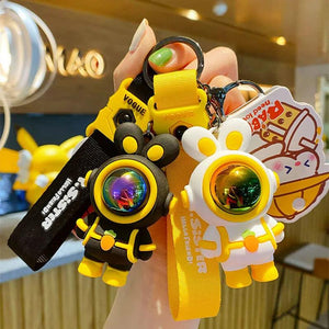 Radish Rabbit Astronaut Keychain Doll Couple Car Keyholder