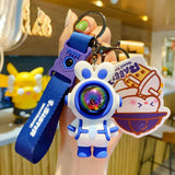 Radish Rabbit Astronaut Keychain Doll Couple Car Keyholder
