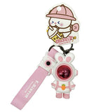 Radish Rabbit Astronaut Keychain Doll Couple Car Keyholder