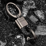 Hand Woven Leather Rope Key Chain Car Keychains Horseshoe Buckle