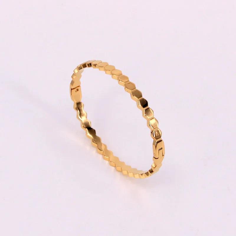 Stainless Steel Bangles Bracelet for Women Numerals Jewelry