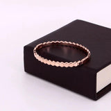 Stainless Steel Bangles Bracelet for Women Numerals Jewelry