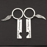 Mommy Daddy of an Angel Keychain Set - Baby Memorial Jewelry for Infant Loss