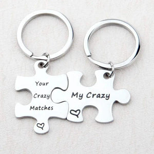 Crazy Matches Crazy Couple's Keychain Set