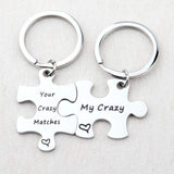Crazy Matches Crazy Couple's Keychain Set