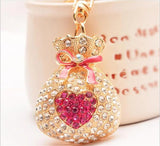 Money Purse Metal Keychain Bag Charm Gift B873