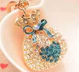 Money Purse Metal Keychain Bag Charm Gift B873