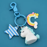 Fairytale Unicorn Keychain Multi-style Horse Key Rings Holder Alloy Key Chain