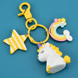 Fairytale Unicorn Keychain Multi-style Horse Key Rings Holder Alloy Key Chain