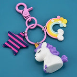 Fairytale Unicorn Keychain Multi-style Horse Key Rings Holder Alloy Key Chain