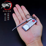 Demon Slayer Tanjirou Keychain Sword Key Chain for Men Women Bag Pendant
