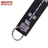 Embroidery Aircraft Runway Key Chain Remove Before Flight Promo Gift