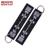 Embroidery Aircraft Runway Key Chain Remove Before Flight Promo Gift