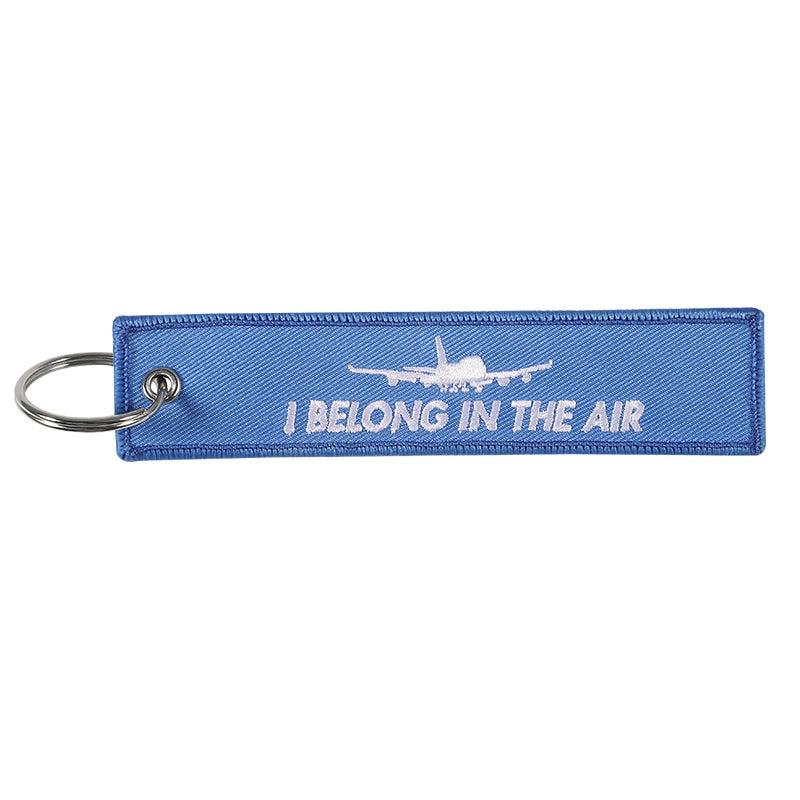 Embroidered Aviation Key Chain Sky Jewelry Luggage Tag Car Key