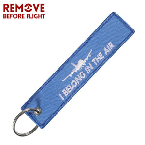 Embroidered Aviation Key Chain Sky Jewelry Luggage Tag Car Key