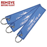 Embroidered Aviation Key Chain Sky Jewelry Luggage Tag Car Key