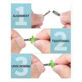 Keychain Cable Stainless Steel Ring Loop Holder, 20 Pack