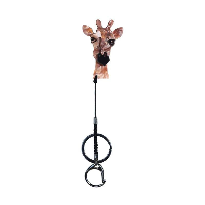 Acrylic Giraffe Key Chain Animal Corsage for Women