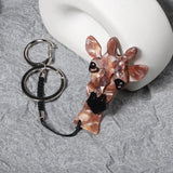 Acrylic Giraffe Key Chain Animal Corsage for Women